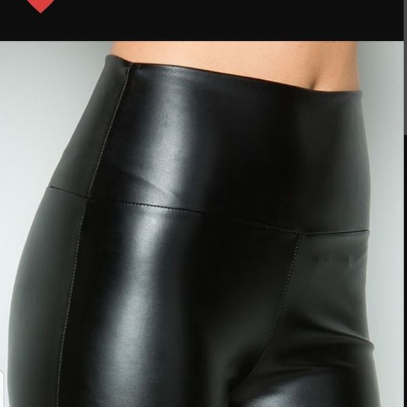 FINAL FEW!! Faux Leather Leggings - Picture 4 of 4
